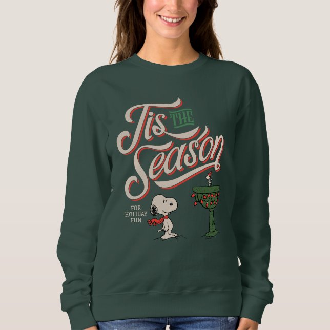 Peanuts | Snoopy & Woodstock Tis The Season Sweatshirt (Front)