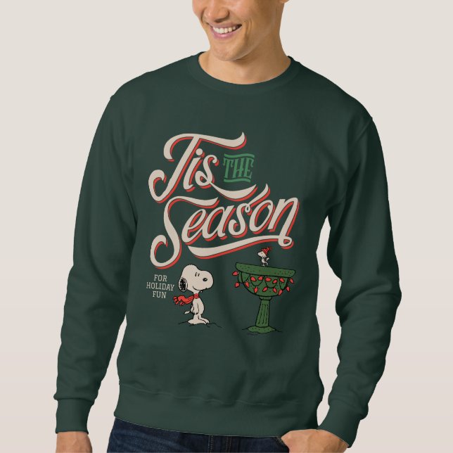 Peanuts | Snoopy & Woodstock Tis The Season Sweatshirt (Front)