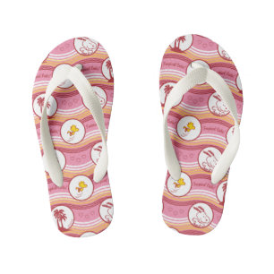 Peanuts Snoopy & Woodstock Tropical Cutie Kid's Jandals