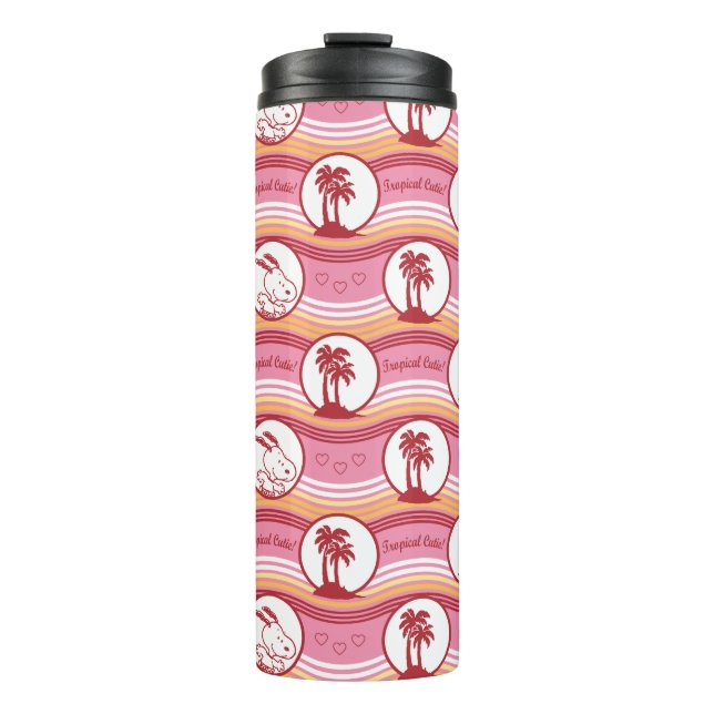 Peanuts | Snoopy & Woodstock Tropical Cutie Thermal Tumbler (Front)