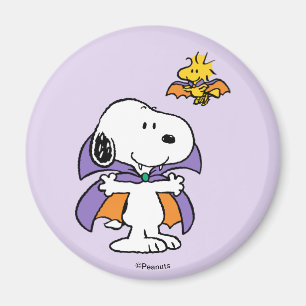 Peanuts Snoopy Woodstock Vampire Halloween Magnet
