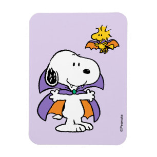 Peanuts Snoopy Woodstock Vampire Halloween Magnet