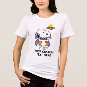Peanuts Snoopy Woodstock Vampire Halloween Tri-Blend Shirt