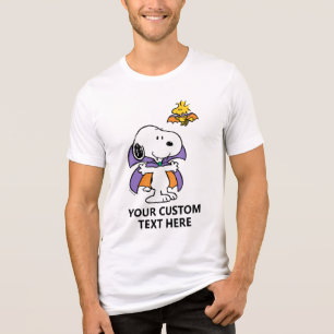 Peanuts Snoopy Woodstock Vampire Halloween Tri-Blend Shirt
