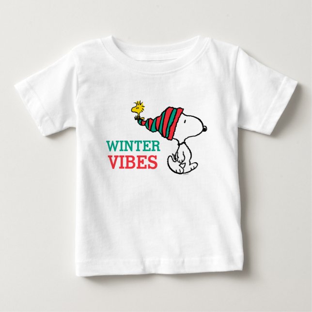 Peanuts | Snoopy & Woodstock Warm Wishes Baby T-Shirt (Front)