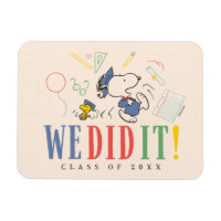 Peanuts Snoopy Woodstock We Did It Graduation Cap