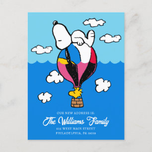 Peanuts   Snoopy & Woodstock   We Have Moved Postcard