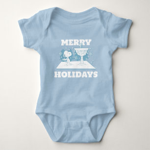 Peanuts Snoopy & Woodstock Winter Wonderland Baby Bodysuit