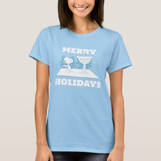 Peanuts | Snoopy & Woodstock Winter Wonderland T-Shirt (Front)