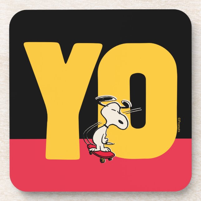 Peanuts | Snoopy YO Skateboard Coaster (Front)
