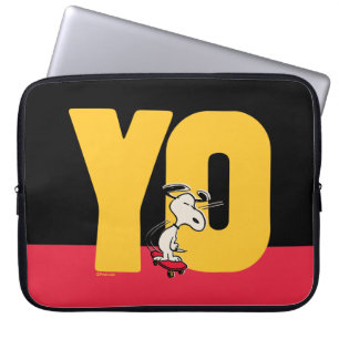 Peanuts Snoopy YO Skateboard Laptop Sleeve