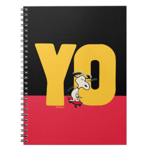 Peanuts   Snoopy YO Skateboard Notebook