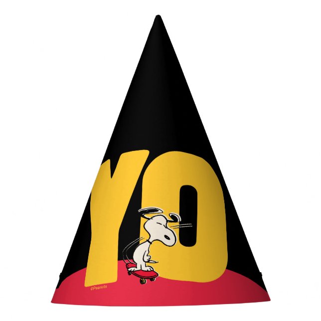 Peanuts | Snoopy YO Skateboard Party Hat (Front)