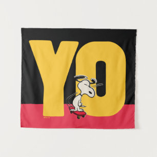 Peanuts   Snoopy YO Skateboard Tapestry
