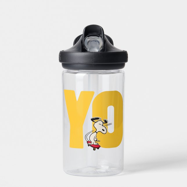 Peanuts | Snoopy YO Skateboard Water Bottle (Front)
