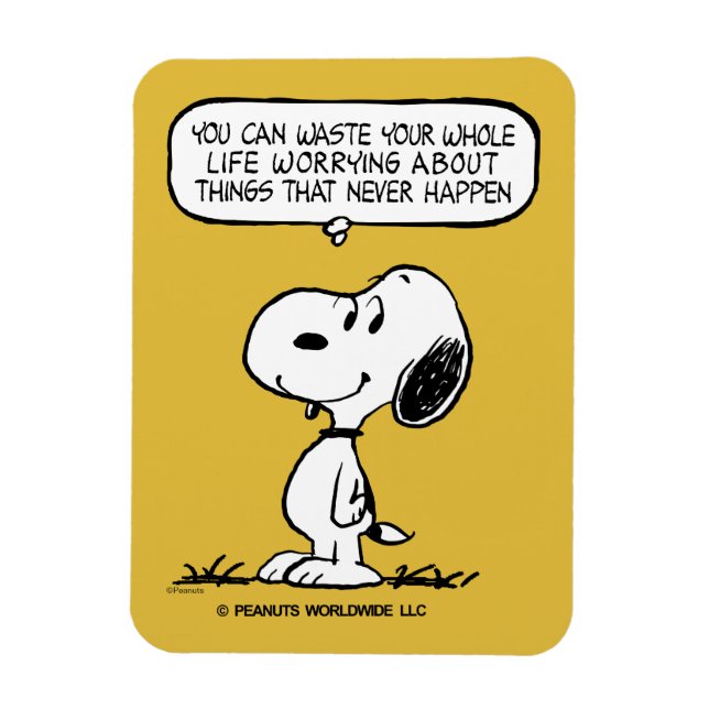 Peanuts | Snoopy You Can't Waist Your Whole Life Magnet (Vertical)