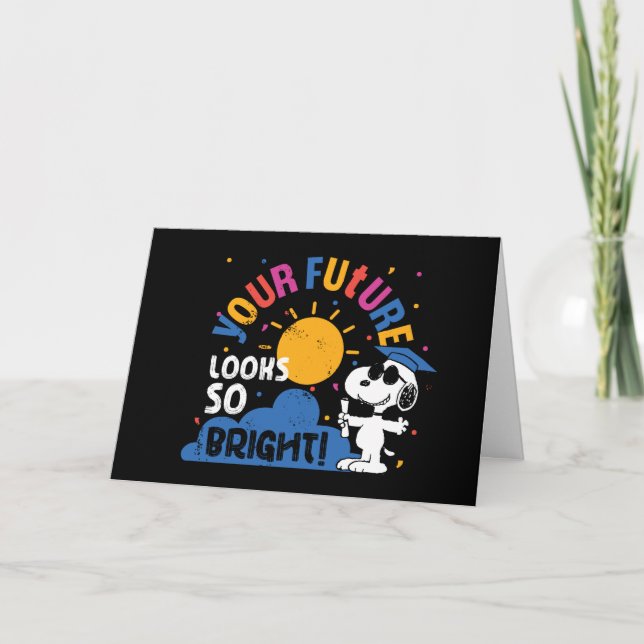 Peanuts Snoopy Your Future Looks So Bright Card (Front)