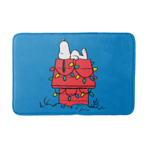 Peanuts   Snoopy's Dog House With Lights Bath Mat