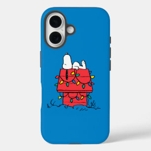 Peanuts   Snoopy's Dog House With Lights iPhone 16 Case