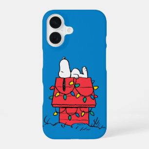 Peanuts   Snoopy's Dog House With Lights iPhone 16 Case