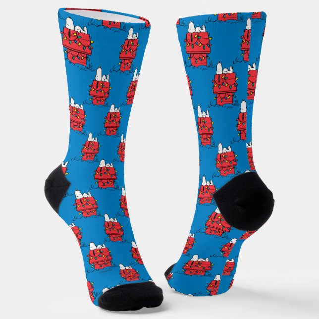 Peanuts | Snoopy's Dog House With Lights Socks (Angled)