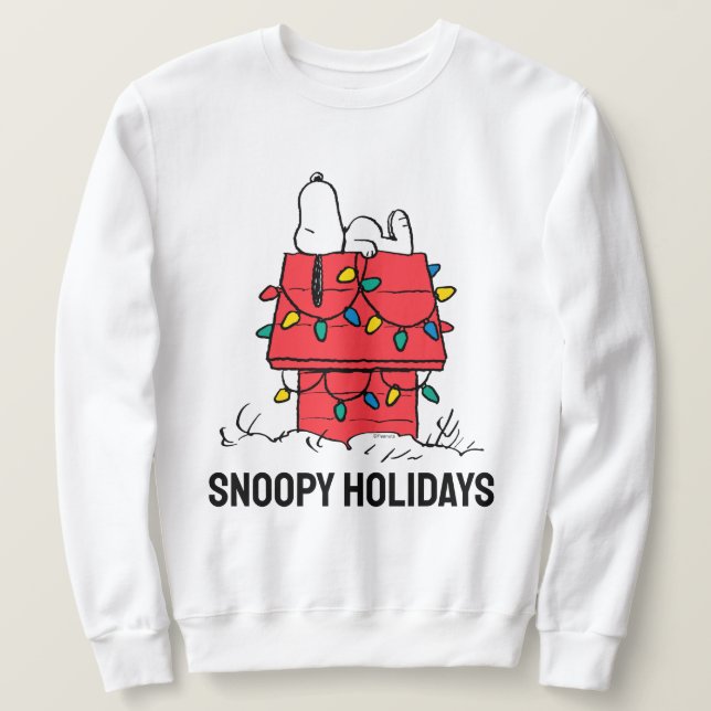Peanuts | Snoopy's Dog House With Lights Sweatshirt (Design Front)