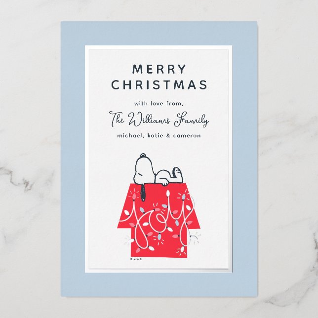 Peanuts | Snoopy's Holiday Dreamer Family Photo (Front)