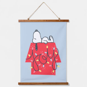 Peanuts   Snoopy's Holiday Dreamer Hanging Tapestry