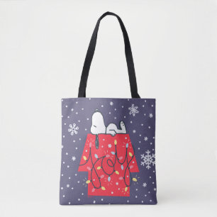 Peanuts   Snoopy's Holiday Dreamer Tote Bag