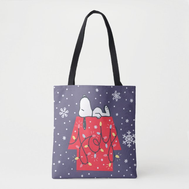 Peanuts | Snoopy's Holiday Dreamer Tote Bag (Front)