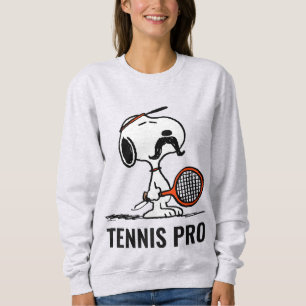Peanuts Snoopy's Moustache Playing Tennis Sweatshirt