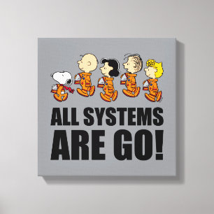 Peanuts   Space Canvas Print