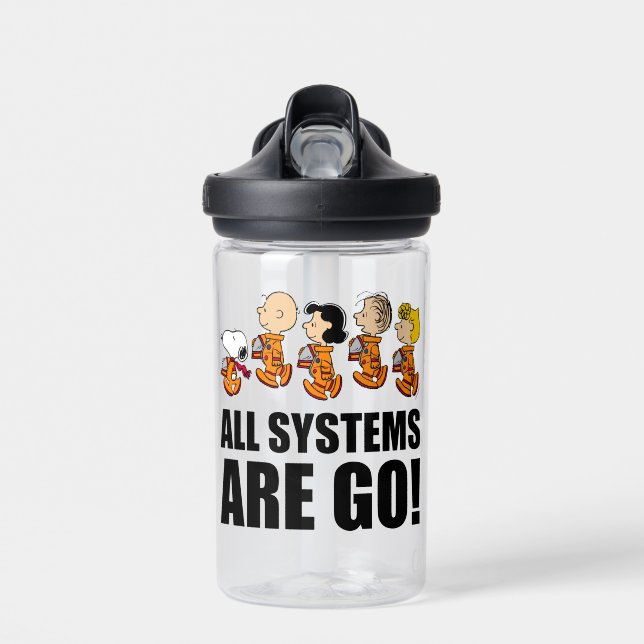 Peanuts | Space Water Bottle (Front)