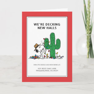 Peanuts   Spike Decorates for Christmas Holiday Card