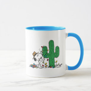Peanuts   Spike Decorates for Christmas Mug