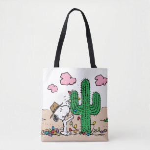 Peanuts Spike Decorates for Christmas Tote Bag