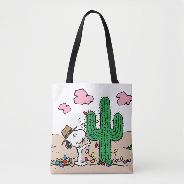 Peanuts | Spike Decorates for Christmas Tote Bag (Front)