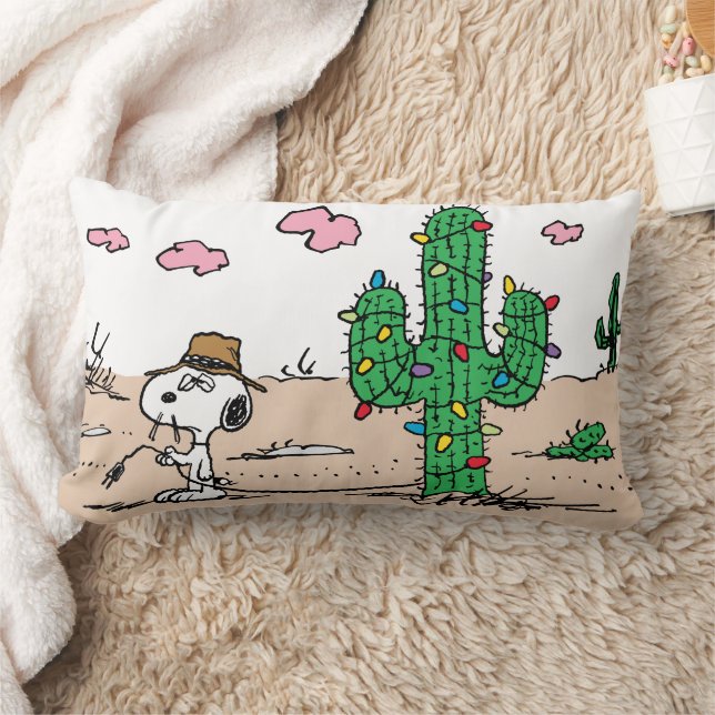 Peanuts | Spike Decorates for the Holiday Lumbar Cushion (Blanket)