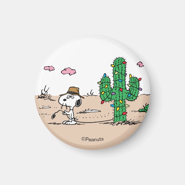 Peanuts | Spike Decorates for the Holiday Magnet (Front)