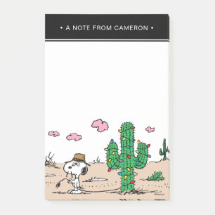 Peanuts   Spike Decorates for the Holiday Post-it Notes