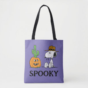 Peanuts   Spike's Desert Halloween Tote Bag