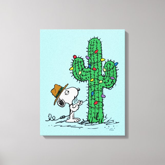 Peanuts | Spike's Holiday Cactus Canvas Print (Front)