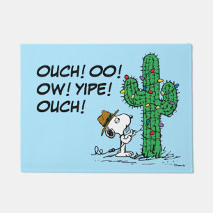 Peanuts   Spike's Holiday Cactus Doormat