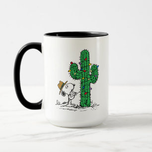 Peanuts   Spike's Holiday Cactus Mug