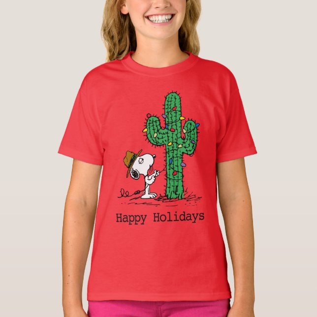 Peanuts | Spike's Holiday Cactus T-Shirt (Front)