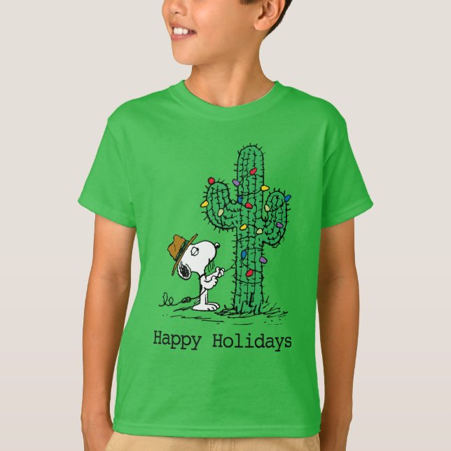 Peanuts | Spike's Holiday Cactus T-Shirt (Front)