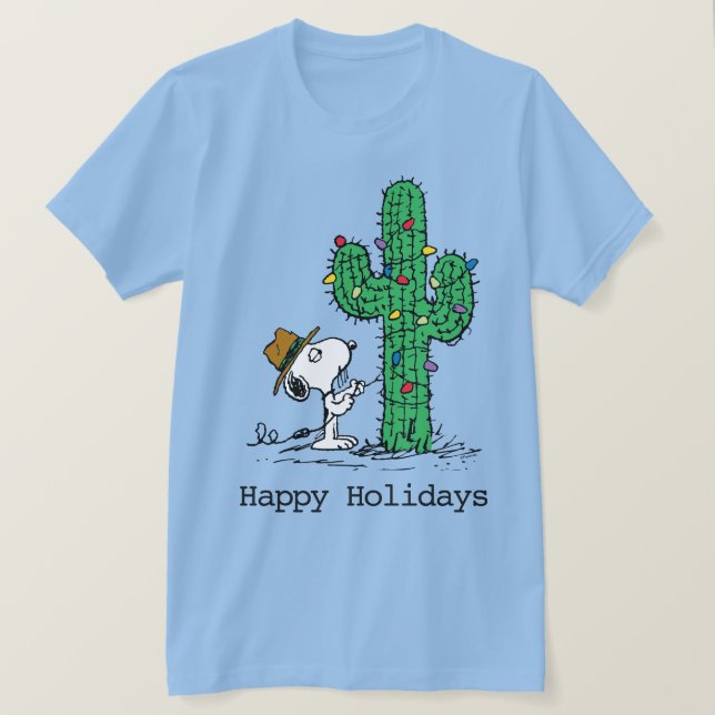 Peanuts | Spike's Holiday Cactus T-Shirt (Design Front)