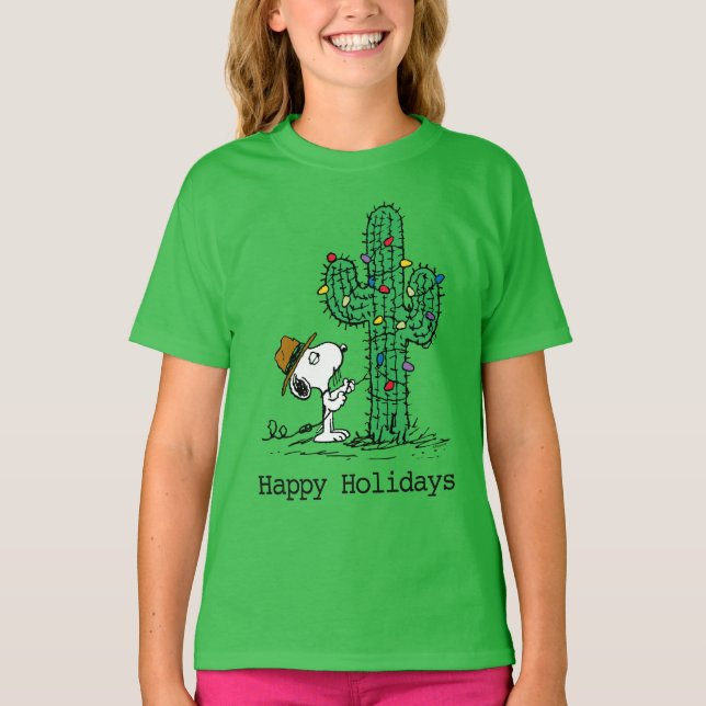 Peanuts | Spike's Holiday Cactus T-Shirt (Front)