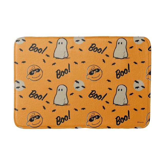 Peanuts | Spooky Crew Halloween Pattern Bath Mat (Front)