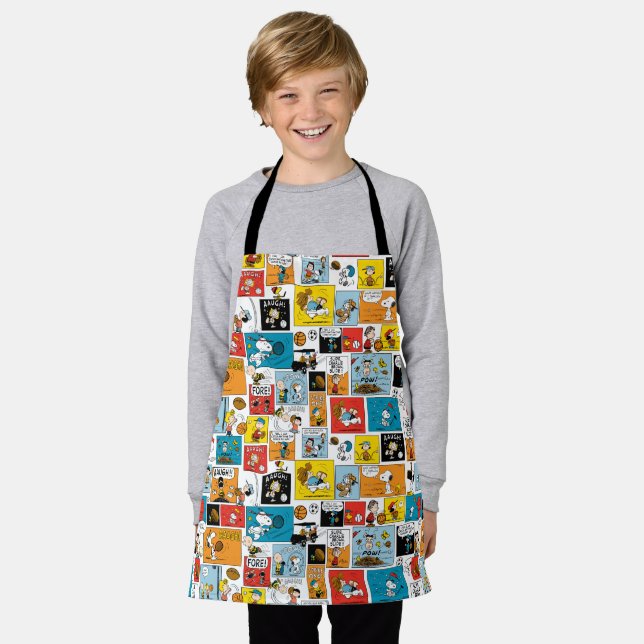Peanuts Sports Pattern Apron (Worn)